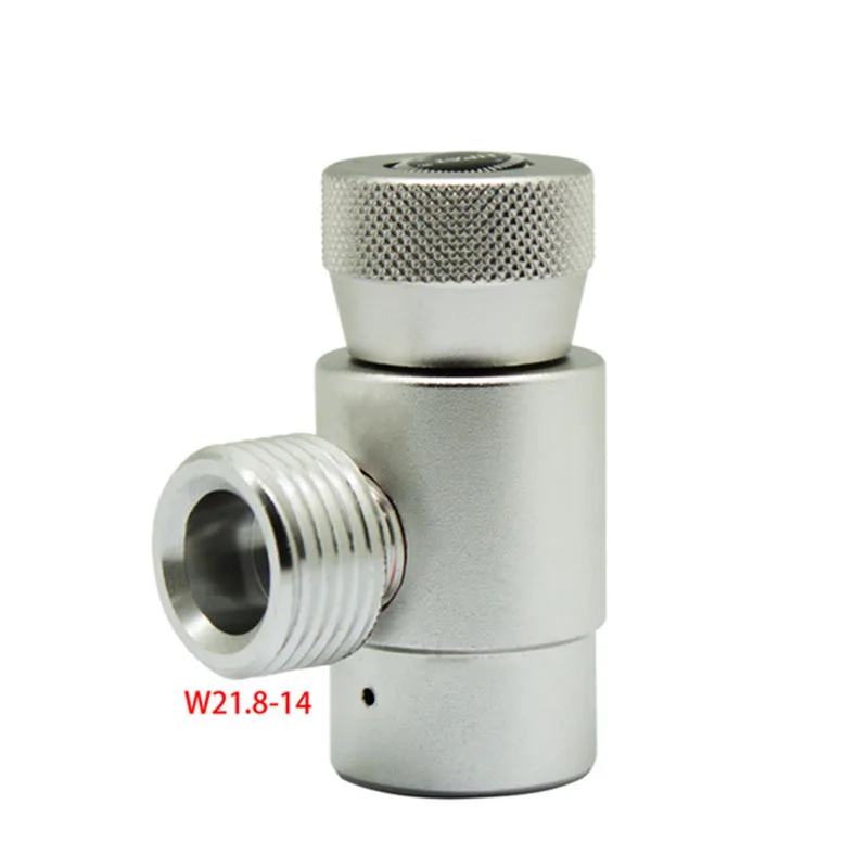 

CO2 Filling Refill Adapter Metal Connector W21.8 -14 To TR21-4 For Soda Maker Cylinder Tank Gas Homebrew Regulator