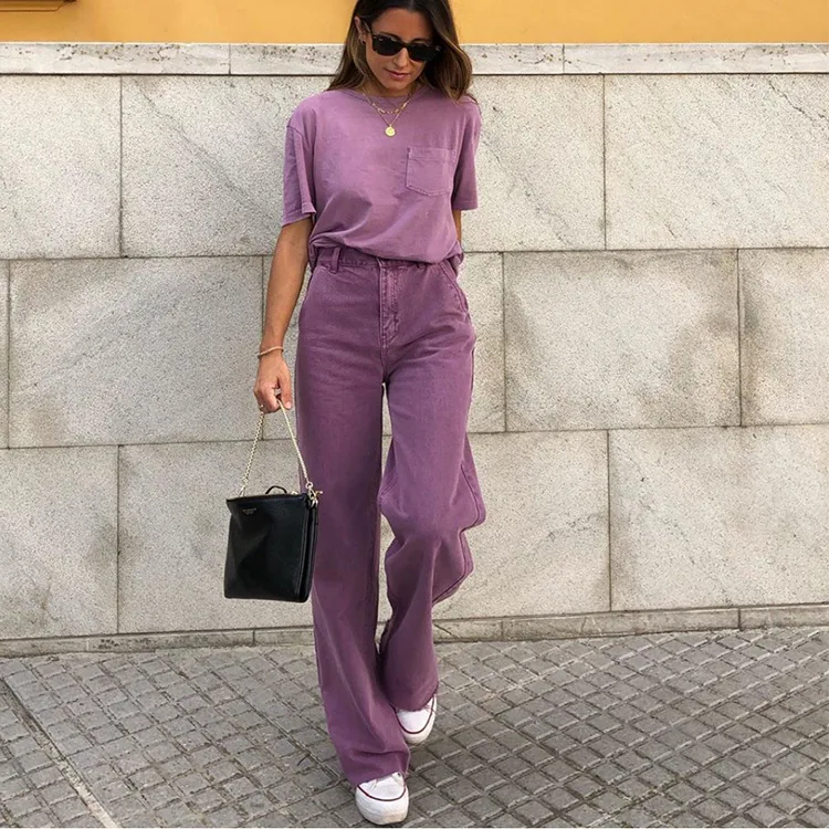 

2021 new ladies trousers slim slimming slightly elastic women jeans