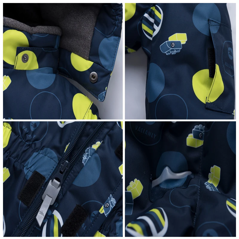 2020 Kids Boys Jumpsuit Winter Ski Suit Children Snowsuit One-piece Warm Hooded Waterproof Windproof Clothes Outdoor |