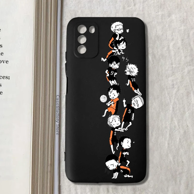 Anime Hinata Haikyuu Phone Case for Xiaomi Redmi Note 10 Pro 9 9C 9A POCO M3 X3 F3 Soft Back Covers | Мобильные телефоны и