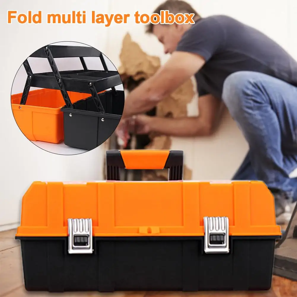 17-дюймовый 3-х слойные фиксированный ящик для инструментов с подносом и