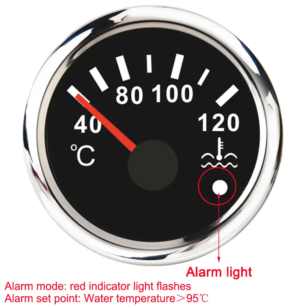 Датчик температуры воды для морской яхты 52 мм 2 дюйма 40 120 градусов Цельсия белый