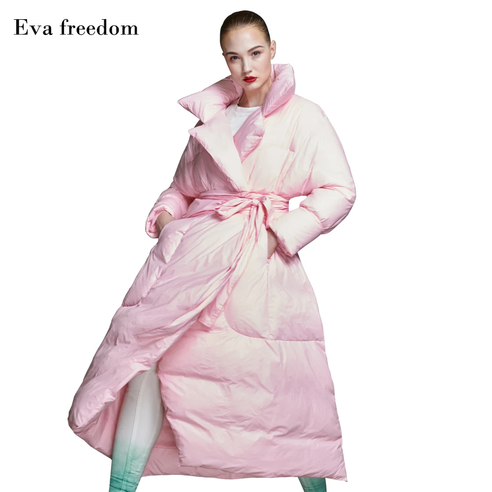 Новинка Зима 2020 года! Европейское и американское пальто Eva Freedom2020 куртка средней