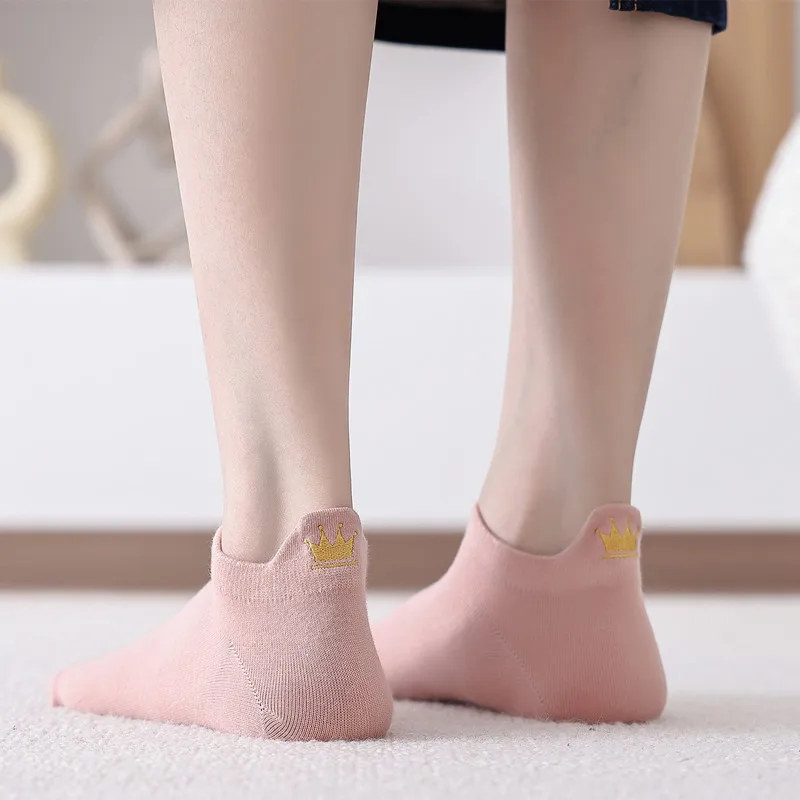 

5 Pair Spring Summer New Cotton Women Print men socks