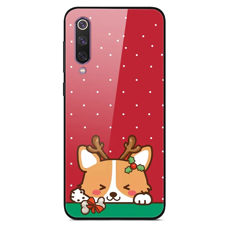 Christmas 9 Для samsung J4 Plus чехол закаленное стекло твердая задняя крышка для samsung Galaxy J4 Plus чехол J 4 Plus A20E A2 Core Note 10 Plus - Цвет: Christmas 9