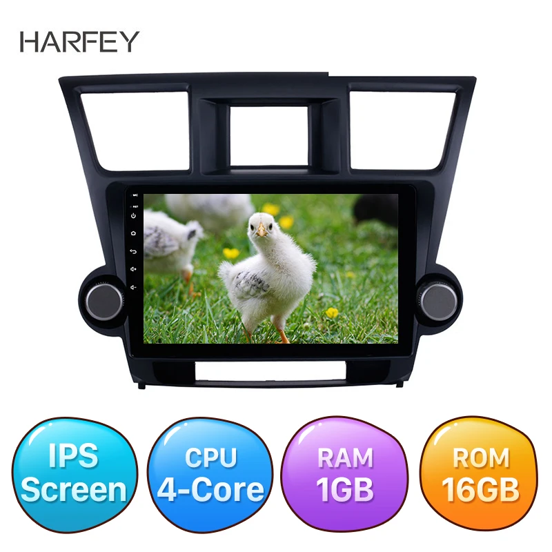 GPS навигатор Harfey для Toyota Highlander 2014 дюйма Bluetooth 2.5D IPS экран Wi Fi AHD SWC|Автомагнитолы| |