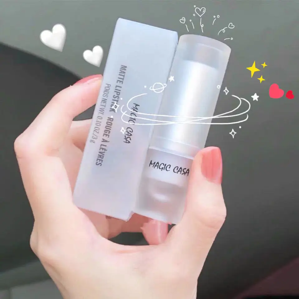 

Super fire ice matte lipstick does not fade, showing white color, same style