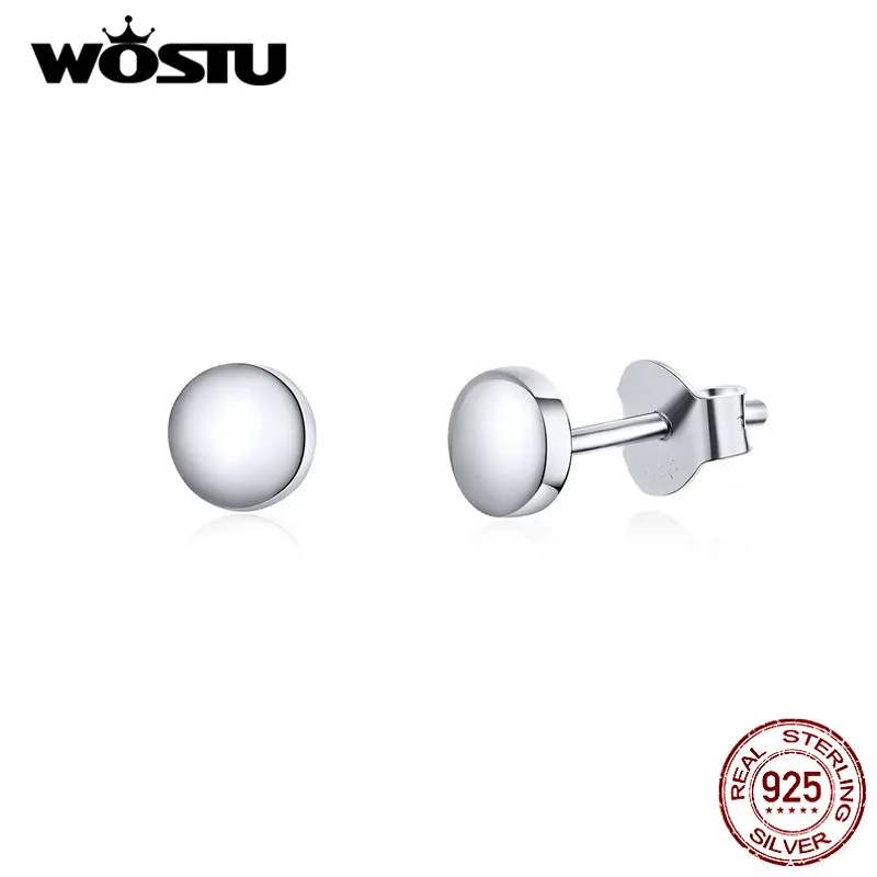 

Женские серьги-гвоздики в горошек, из серебра 925 пробы