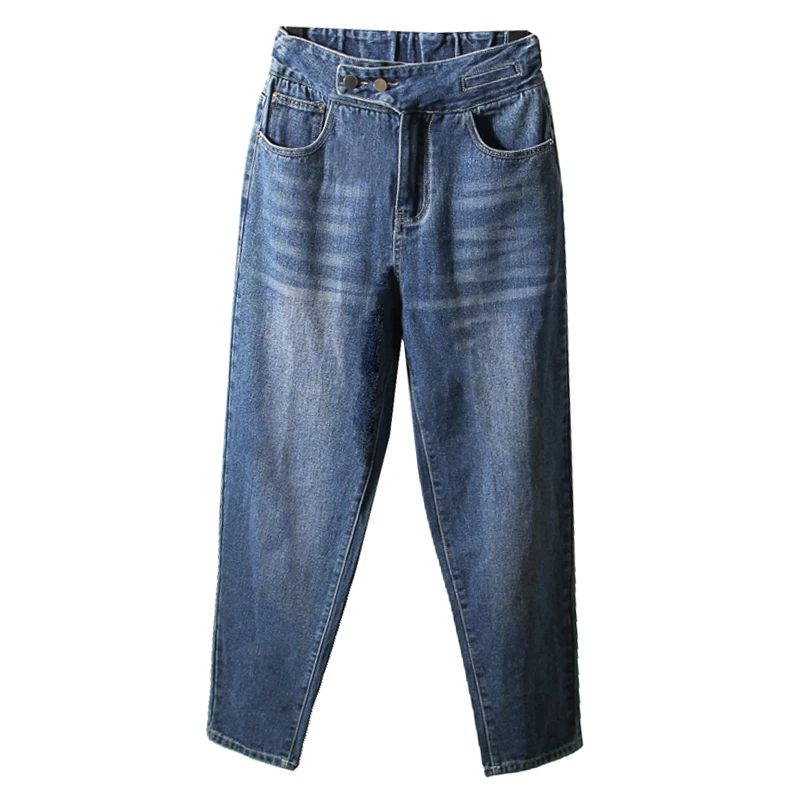 

Female Mom Women'S Fashion High Waist Boyfriend Baggy Jeans Oversize Pants 2020 Clothing Autumn Spring A6575