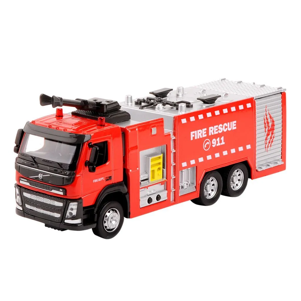 2020 toys for children Electric Fire Rescue Truck With a Ladder Toys Light and Music For Kids back to the future #L35 |