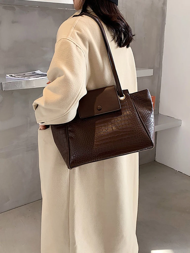 

New Luxury Designer Women Shoulder Pu Leather Bags High Quality Crocodile Women Handbags Shoulder Bag Fashion Brand VS CC bag