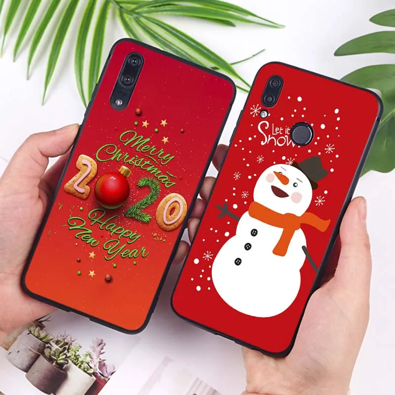 Веселый Рождественский Мягкий силиконовый чехол для телефона huawei mate 30 pro p20 p30 lite 20