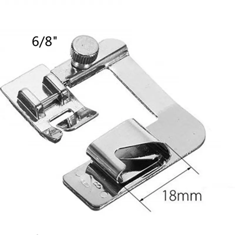

1PC 13/19/22mm Hem feet for Sewing Machine Foot Presser Foot Rolled Hem Feet accessory For Brother Singer Sewing Accessories DIY