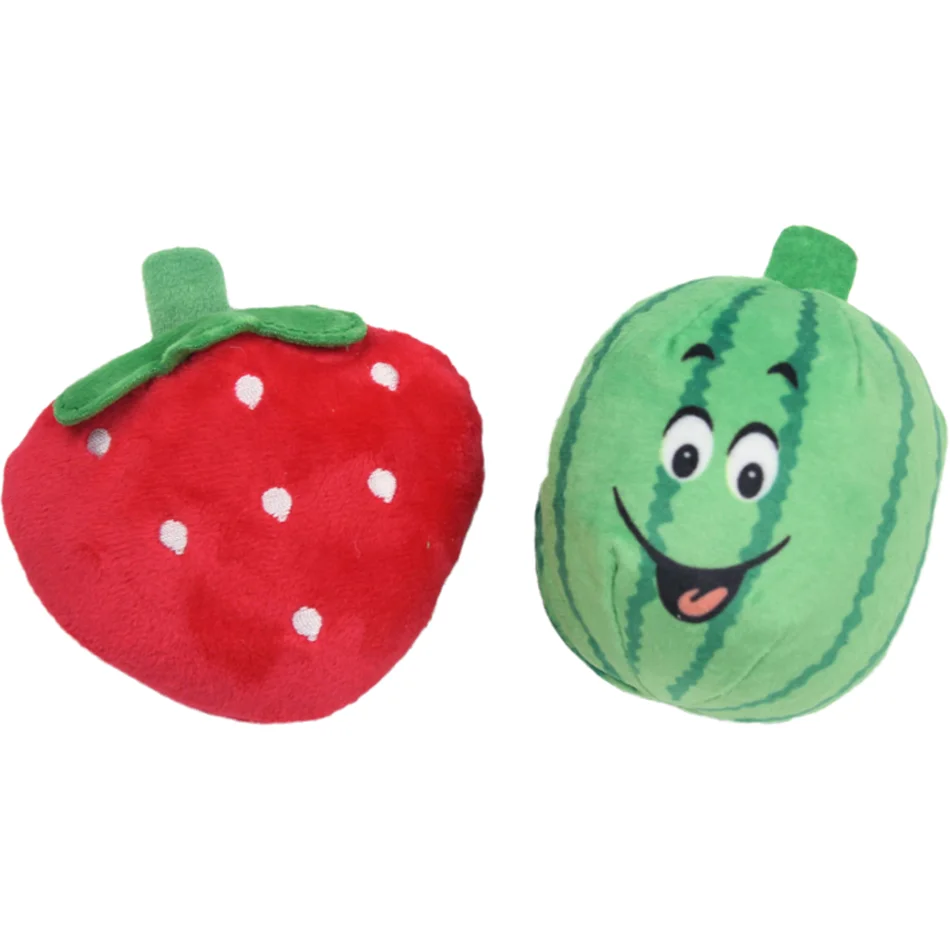 Игрушка для жевания Pretty &amp Better 1 шт. со звуком щенок собака фрукты овощи курица