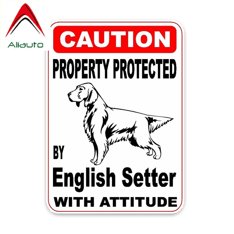Aliauto модный забавный стикер для автомобиля защищенный английским Сеттером