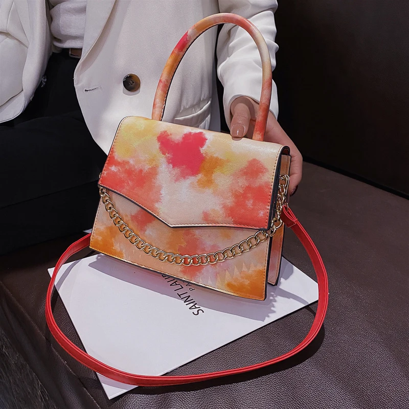

PU Leather Purses and Handbags Luxury Designer Fashion Rainbow Bags for Women 2021 Girls Female Shopper Bag Wallets Money Clutch