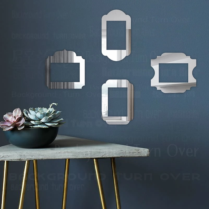 4 шт. фоторамка Детские картины настенные магнитные тонкие рамки для зеркал набор