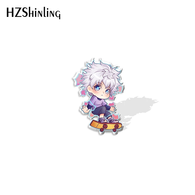 Новинка 2021 акриловая булавка для лацканов Hunter x Killua Gon Hisoka эпоксидная