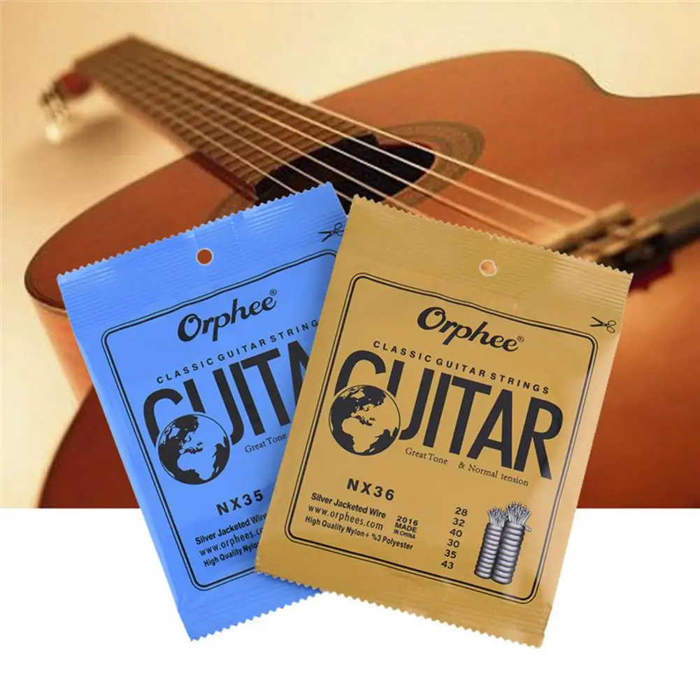 

Orphee Classic Nylon Guitar Strings Set For Classical Acoustic Guitar String NX Series Silver Plated Wire Guitar Tools Parts