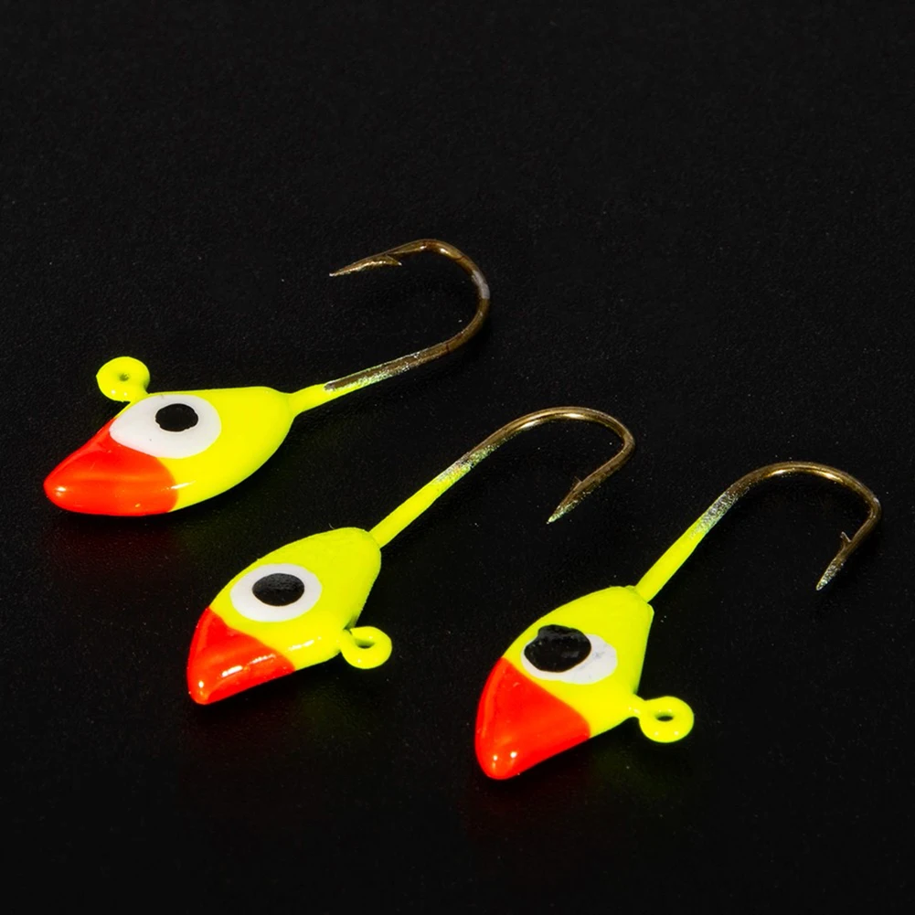 

5PCS/Box Winter Ice Fishing Lure 25*9.5mm Exposed Mini Fish Shape Hook Jigs Bait Fishing Hooks Artificial Bait Fishing Tackle