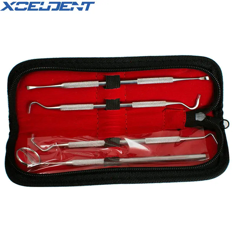 4 шт./компл. зубной клетчатый скребок скалер набор инструментов для гигиены