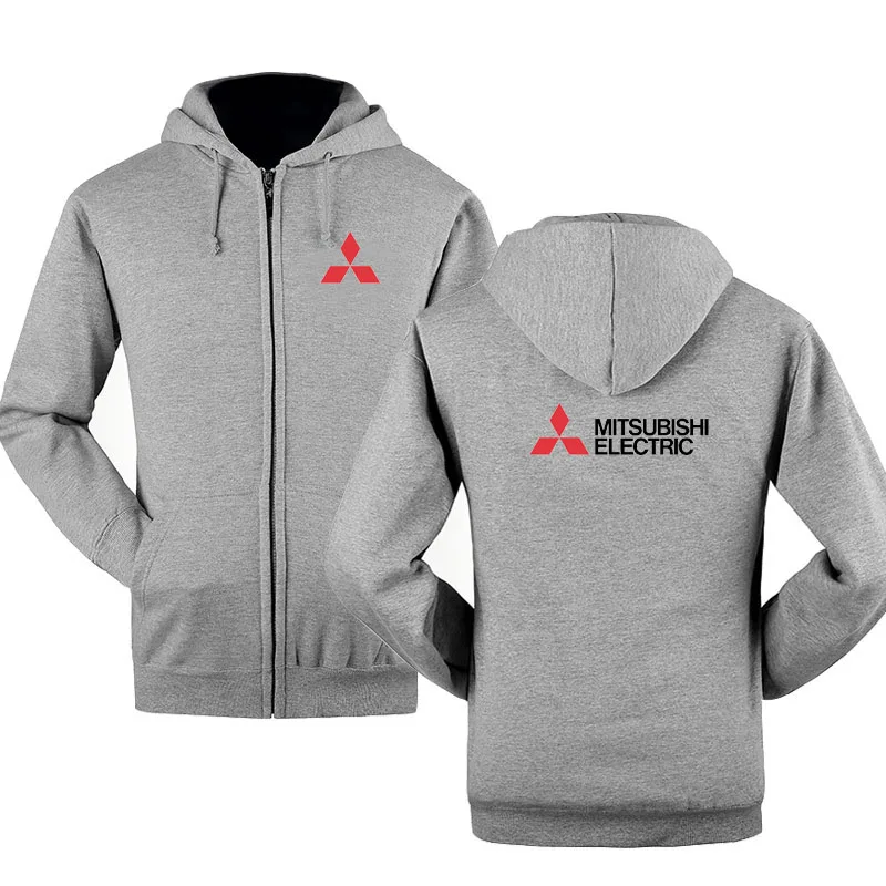 Весенне-осенняя Толстовка Mitsubishi на молнии толстовки флисовая куртка с капюшоном