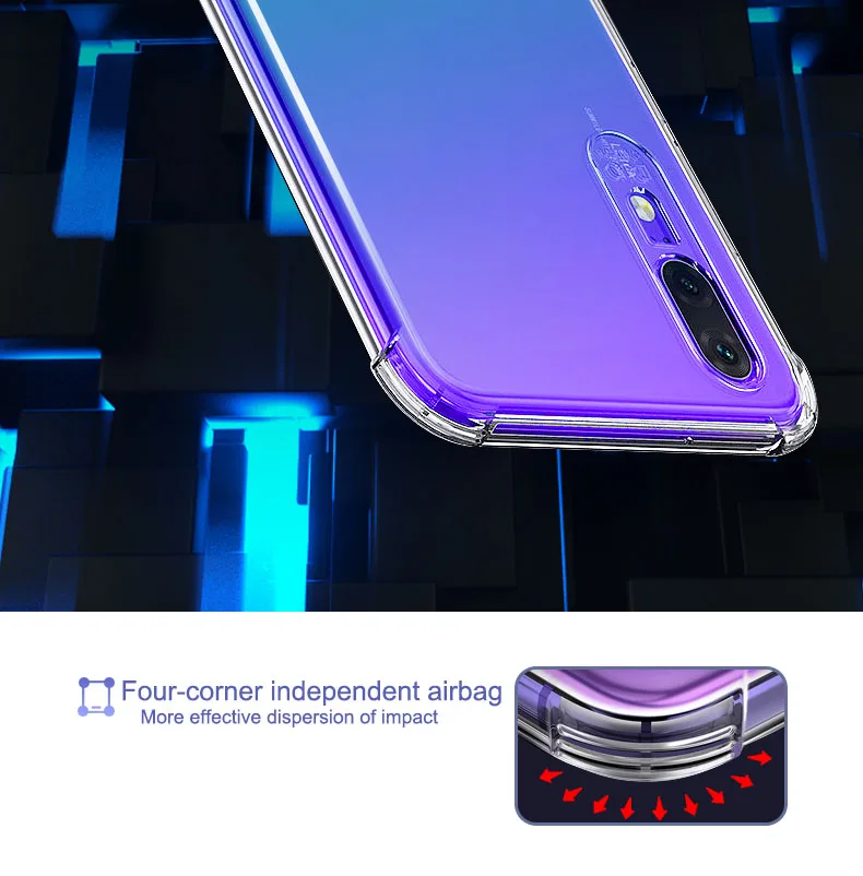 Мягкий силиконовый прозрачный чехол для Huawei Honor Enjoy 9E 9s 9 P Smart plus Y6 prime Y7 2019 Nova P30 lite Pro