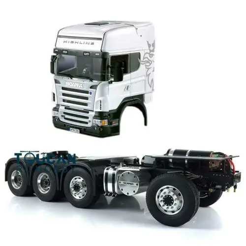 1/14 RC LESU Металлическое шасси для 8*8 трактор грузовик модель Дистанционное