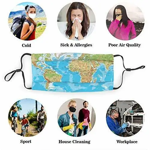 

Face Mask with Filter for Women Men Personalized