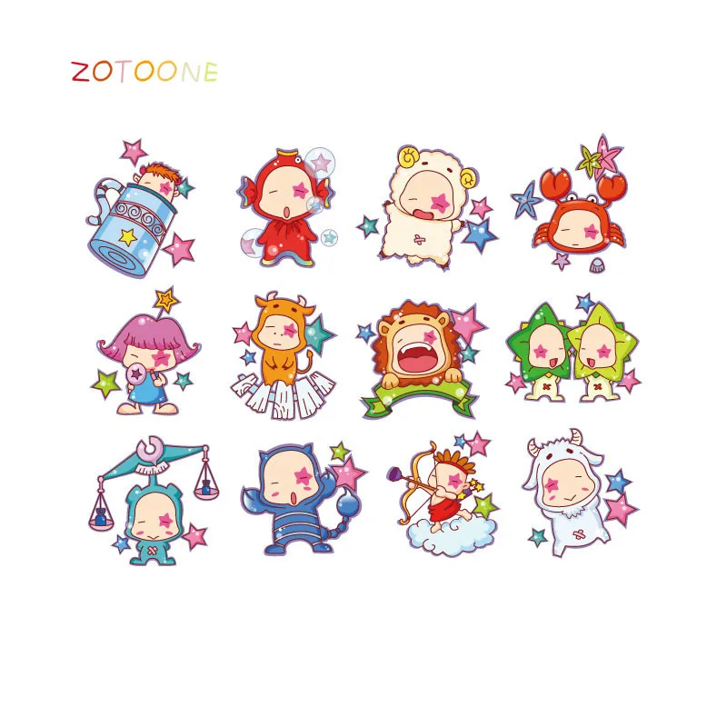 ZOTOONE милый созвездий в мультипликационном стиле (Железный На Патчи для одежды