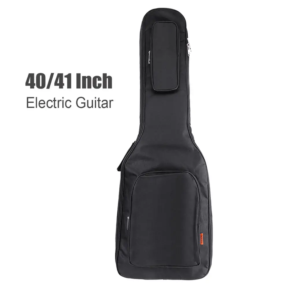 Чехол из ткани Оксфорд, Gig Bag, мягкий хлопковый водонепроницаемый рюкзак с двумя лямками, подходит для электрической гитары/баса