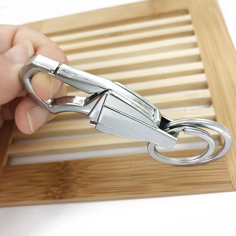 Автомобильный брелок из цинкового сплава с открывалкой для бутылок кольца