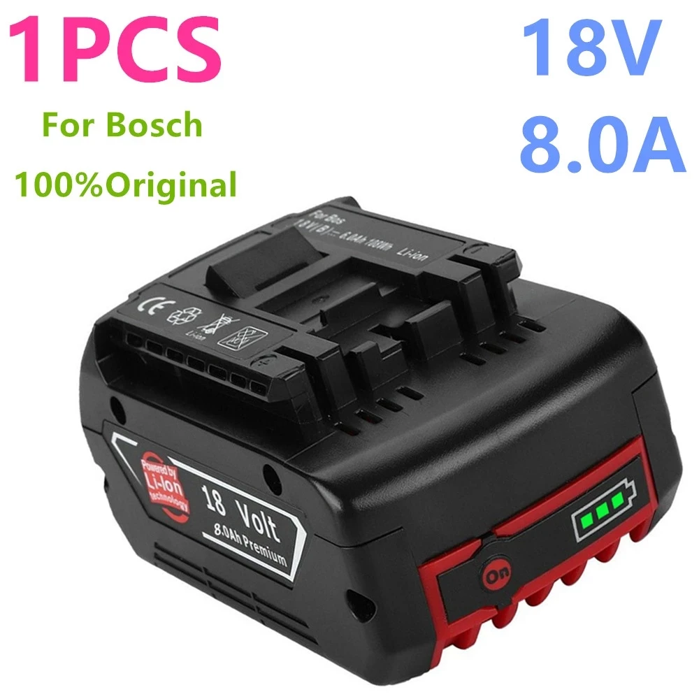 

1 / 2 / 3pcs 18V 8000mah Power Tool Replaceable Battery Is Suitable for Various 18V Bosch Models rechargeable battery battery