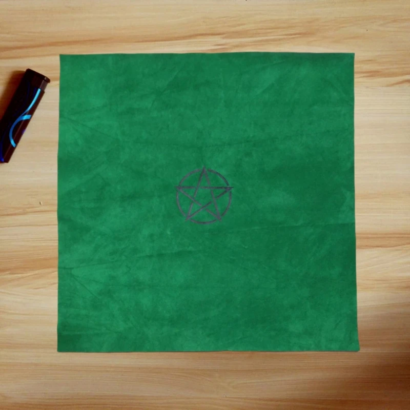 

5050cm Pentagrams Tarots Card Tablecloth Velvet Witch Divination Altar Cloth Board Games Runes Astrology Oracle Card Pad