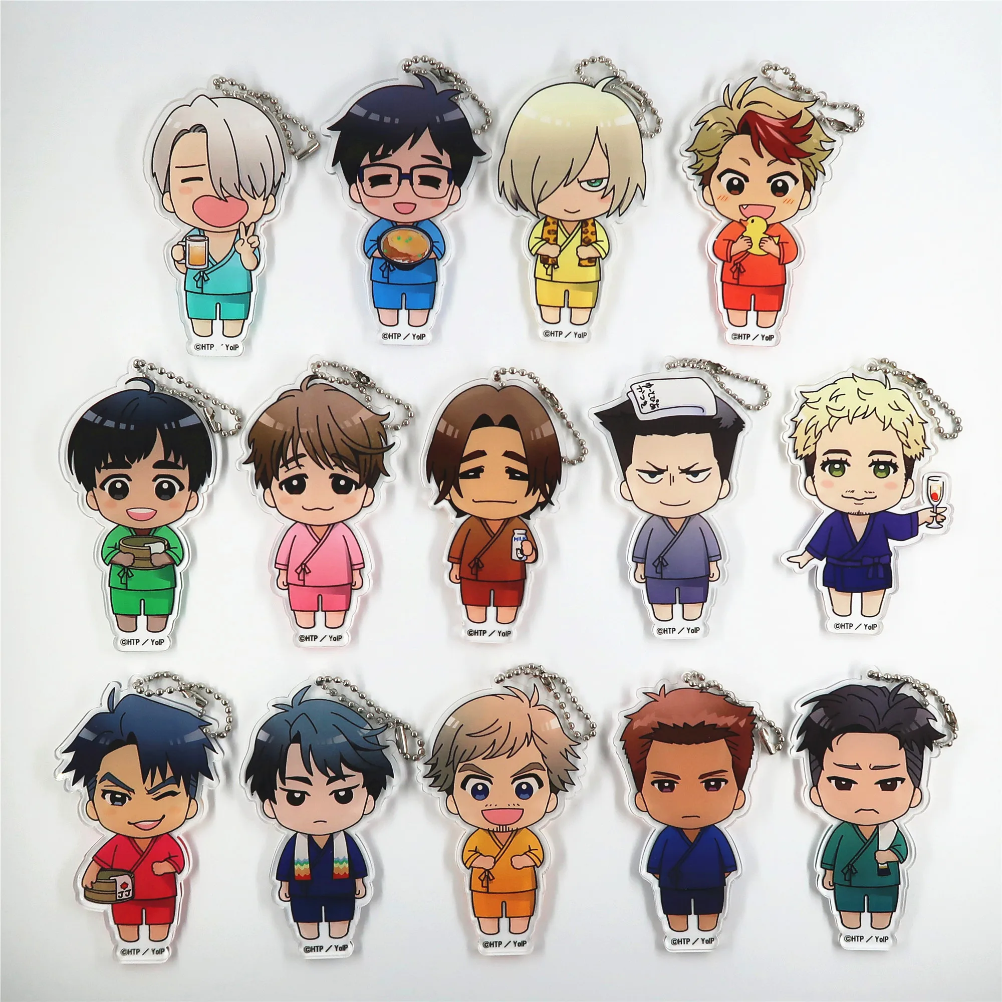 Юрий! На льду аниме Nikiforov Victor Katsuki Yuuri Plisetsky Phichit Yuri Emil Nekola акриловый брелок|Игровые