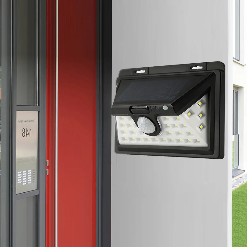 34 светодиодный солнечный светильник s Водонепроницаемый Открытый датчик