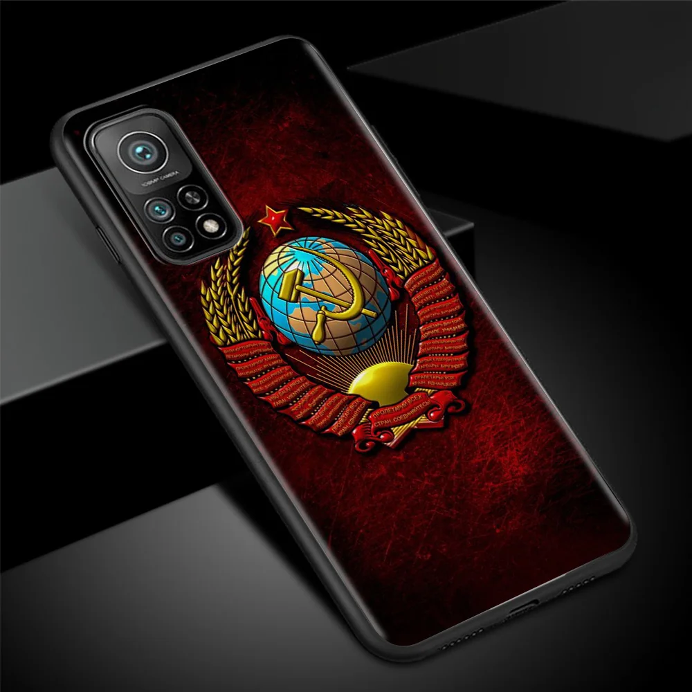 vintage ussr cccp silicone phone case for xiaomi mi poco x3 nfc 10t pro note 10 lite 9t m3 11 f3 cc9 soft back cover shell funda free global shipping