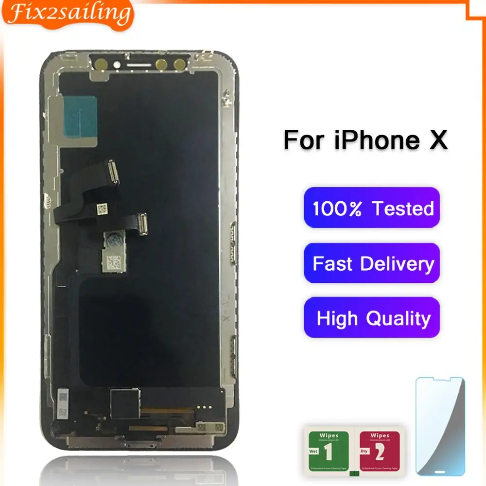 Новинка 1:1 OEM качественный OLED/TFT для iPhone X ЖК-дисплей Замена с распознаванием лица