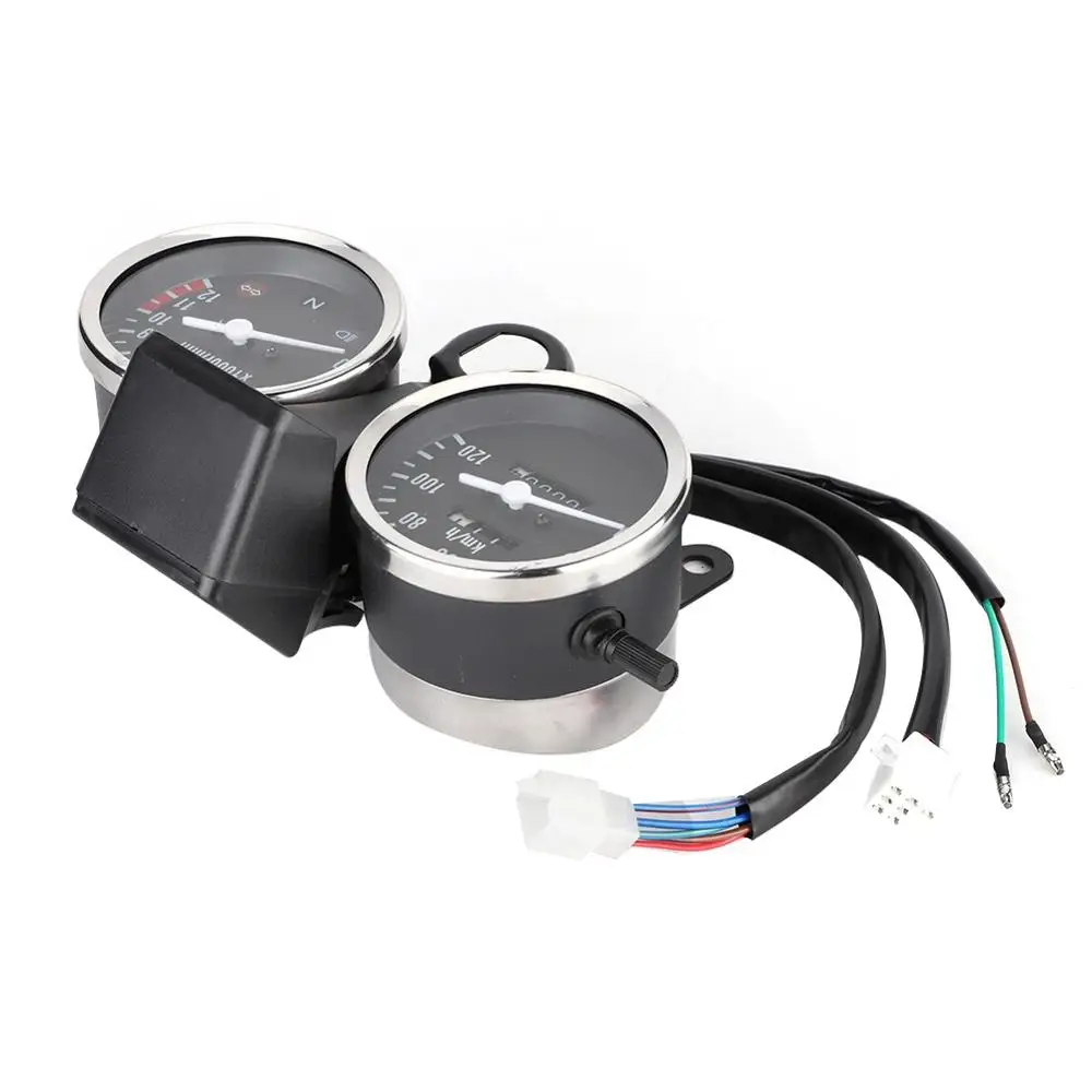 Motorcycle Speedometer Odometer LED Motorcycle Modified Accessories Speedometer Odometer Tachometer Universal for Suzuki GN125