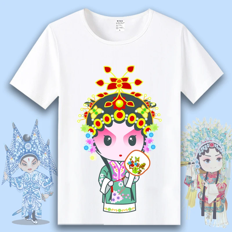 Классические футболки в китайском стиле для женщин и мужчин повседневные с