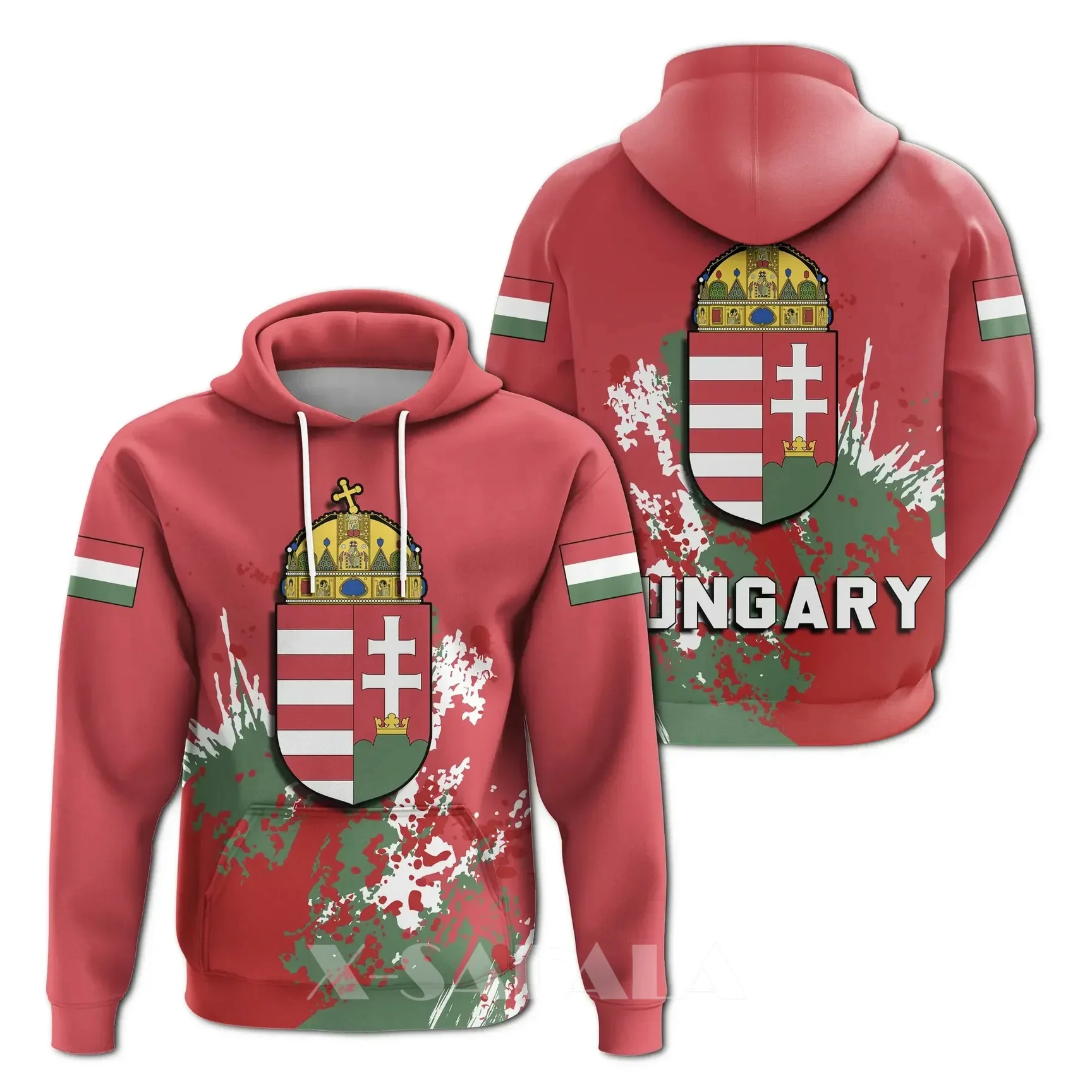 

Hungary Coat Of Arms COUNTRY Spaint Style 3D Full Print Size Hoodie Man Women Outwear Zipper Pullover Sweatshirt Unisex-1