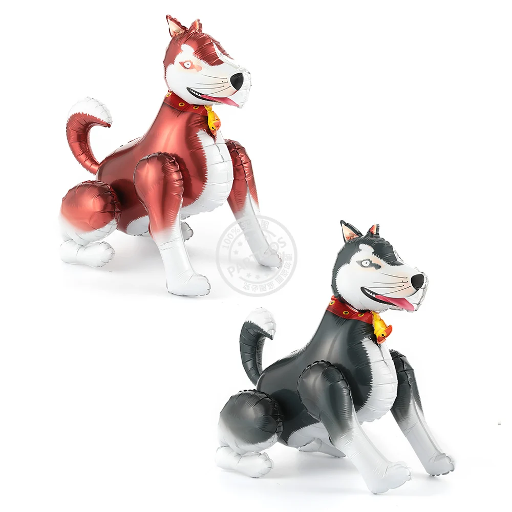 1 шт. 3D шагающая собака фольгированные шары на день рождения для мальчика