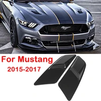 universal car front hood air intake trim scoop vent guards heat hoods cover trim panel for ford for mustang 2015 2016 2017