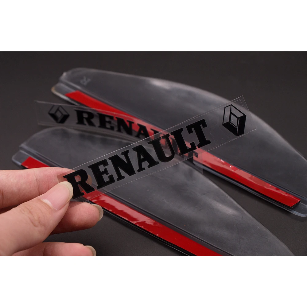 

2pcs Rubber Car Rain Rear View Mirror Stickers For Renault Twingo Clio 4 5 Captur Megane 2 3 Duster Fluence Logan Koleos KP