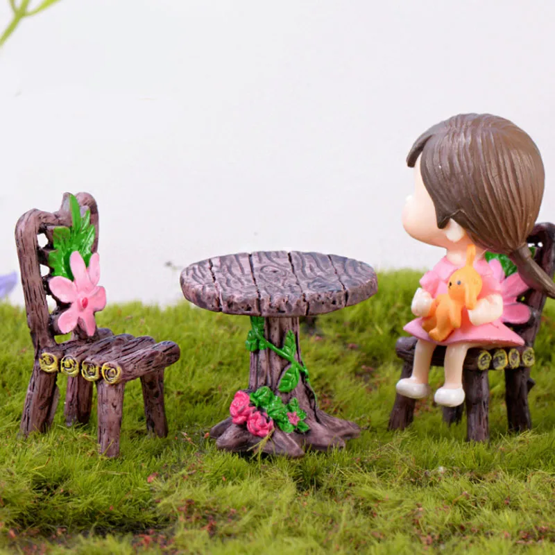 1 набор миниатюрных деревянных стульев своими руками столы из смолы