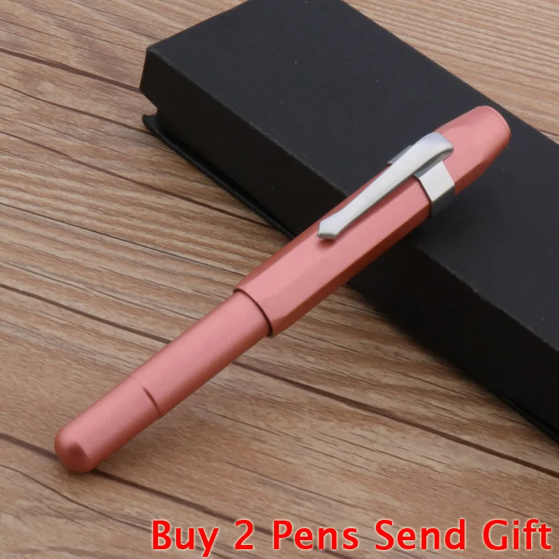 Matte Pink Классический дизайн Kaweco латунная Спортивная карманная авторучка тяжелый металл медь ручка для письма может гравировать купить 2 ручки отправить подарок - Цвет: Matte Pink