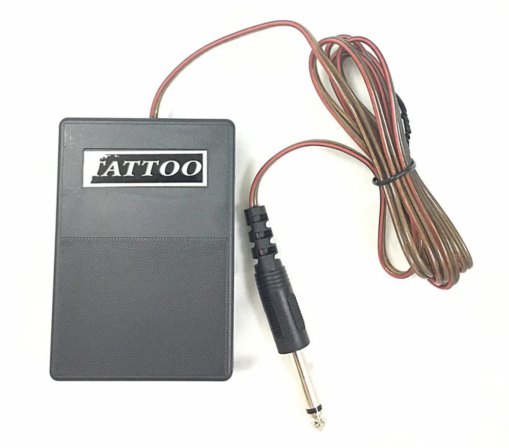 

Professional Tattoo Foot Switch Square Plastic Tattoo Machine Foot Pedal Metal Thread Head Beauty Equipment Tattoo Accessories