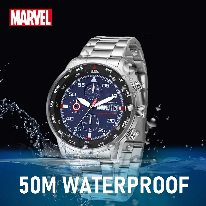 Оригинальные мужские кварцевые наручные часы Marvel железный Веном паук