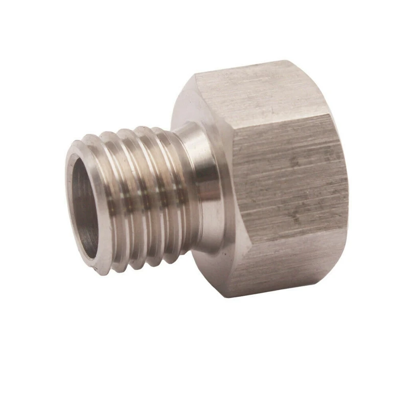 Автомобильный адаптер из нержавеющей стали с автоматическим адаптером 1/8 NPT к M12 x