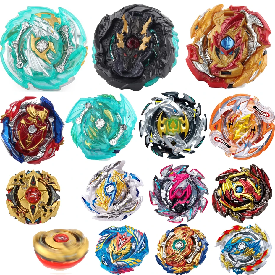Новинка, Beyblade Burst, большое количество, золотой гироскоп, металлический сплав, высокая производительность, без пускового устройства, Bey Blade, лезвия для детского подарка